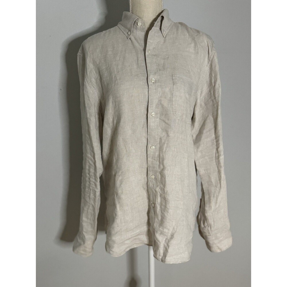 J.Crew Baird Mcnutt Irish Linen Slim Fit Button Down Shirt Size M